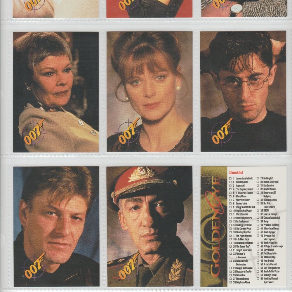 Graffiti 1995 007 James Bond Golden Eye Trading Card Complete base Set (90)